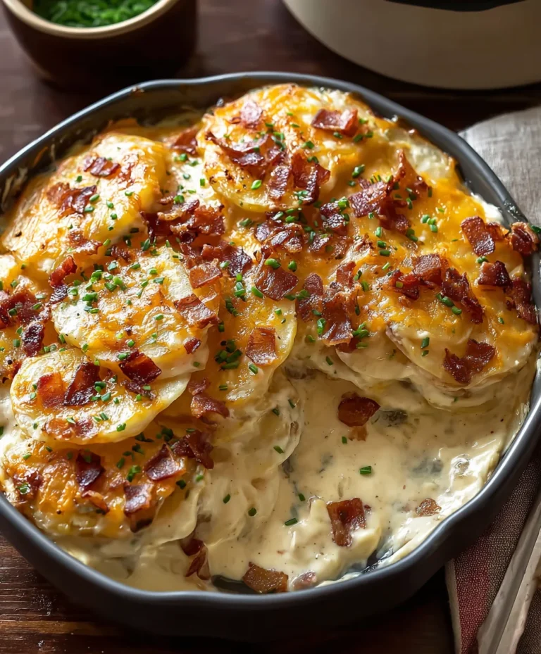Best Loaded Scalloped Potatoes Recipe-Easy Comfort Food