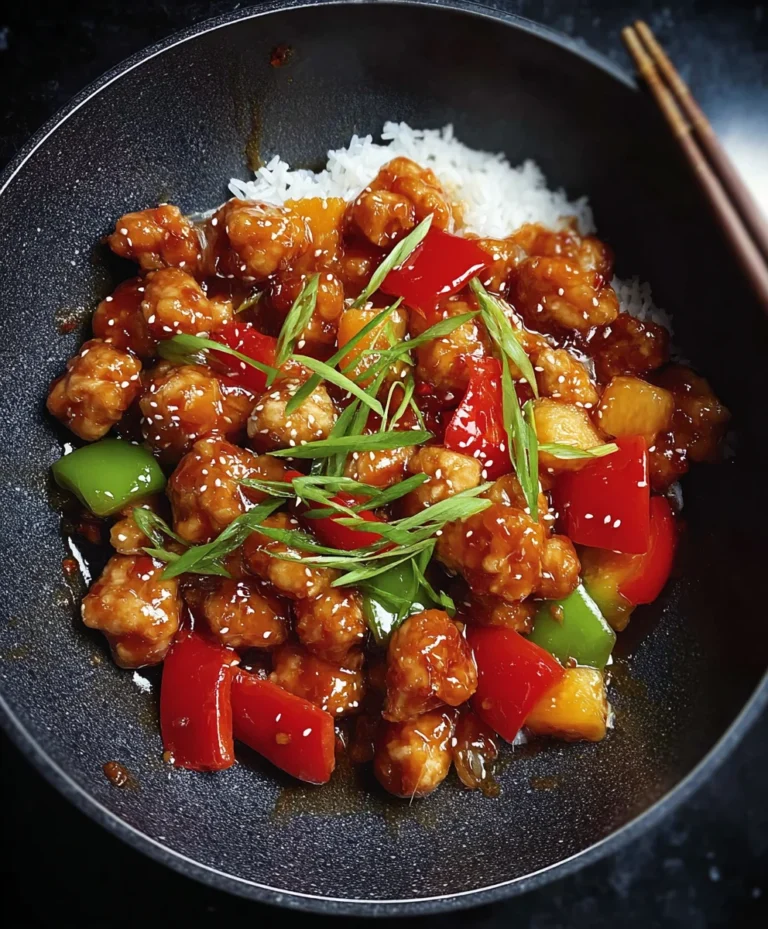 Easy Sweet Sour Chicken Recipe-Flavorful & Quick Dinner