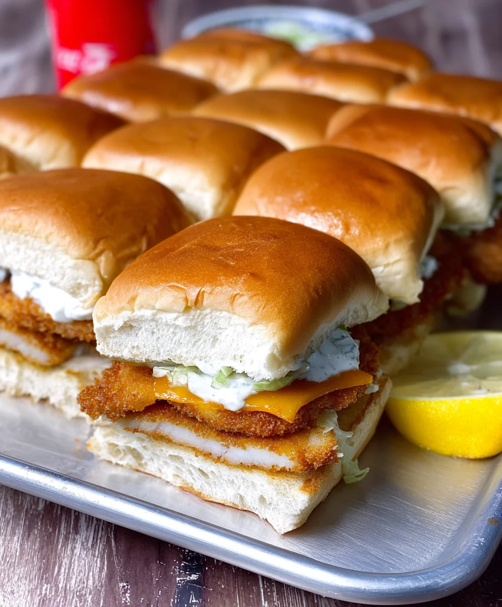 Filet-O-Fish Sliders - Easy Homemade Fish Burgers