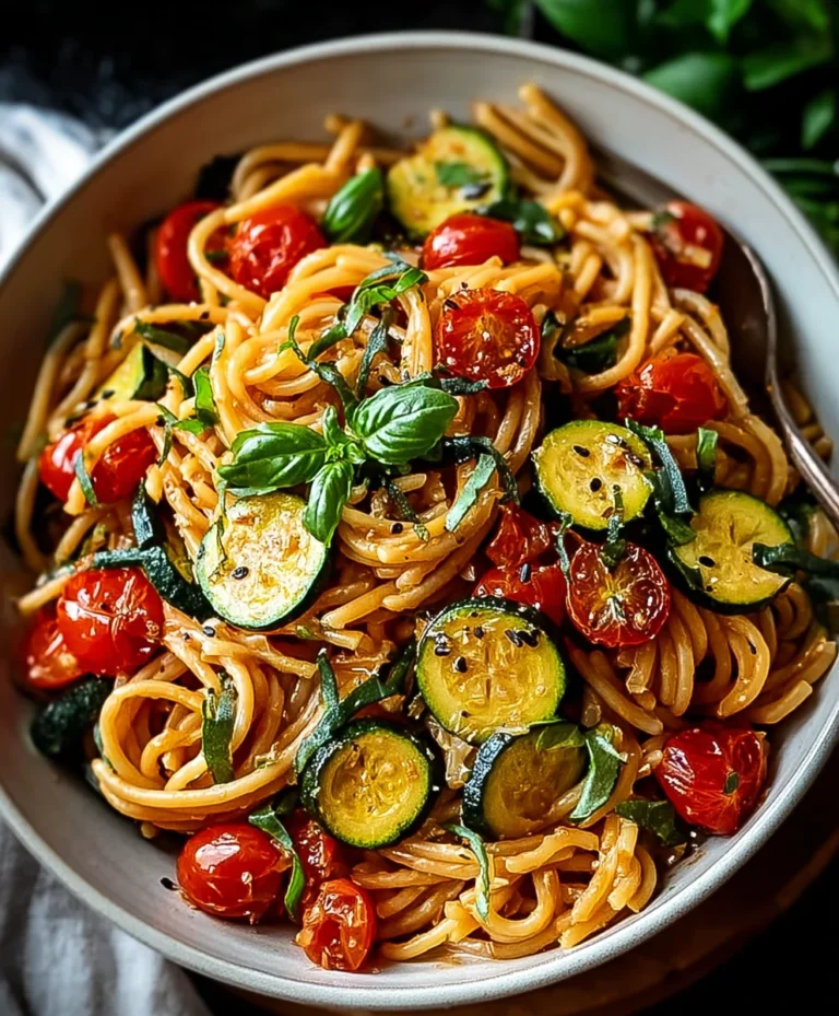 Healthy Tomato Zucchini Pasta Recipe – Quick & Easy