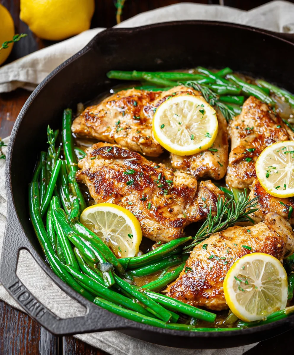 Easy Lemon Garlic Butter Chicken Skillet Recipe