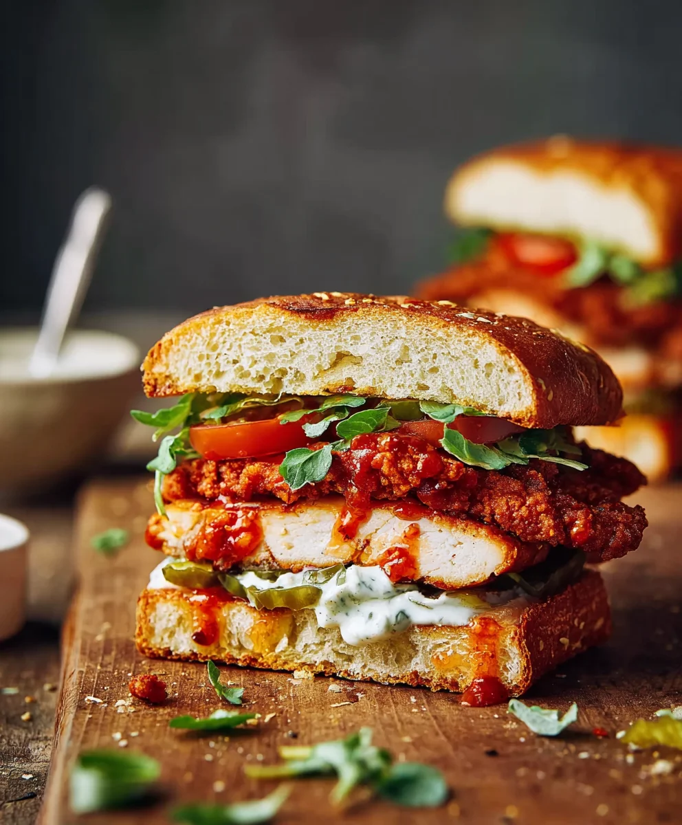 Spicy Baked Beef Nashville Hot Sandwich Recipe