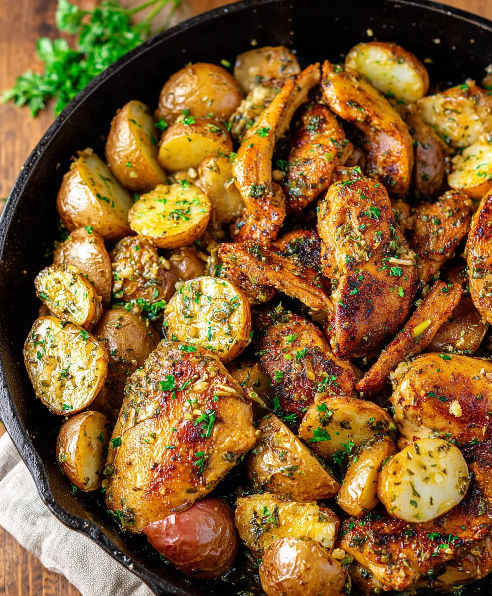 Garlic Butter Beef & Potatoes Skillet - Easy Meal