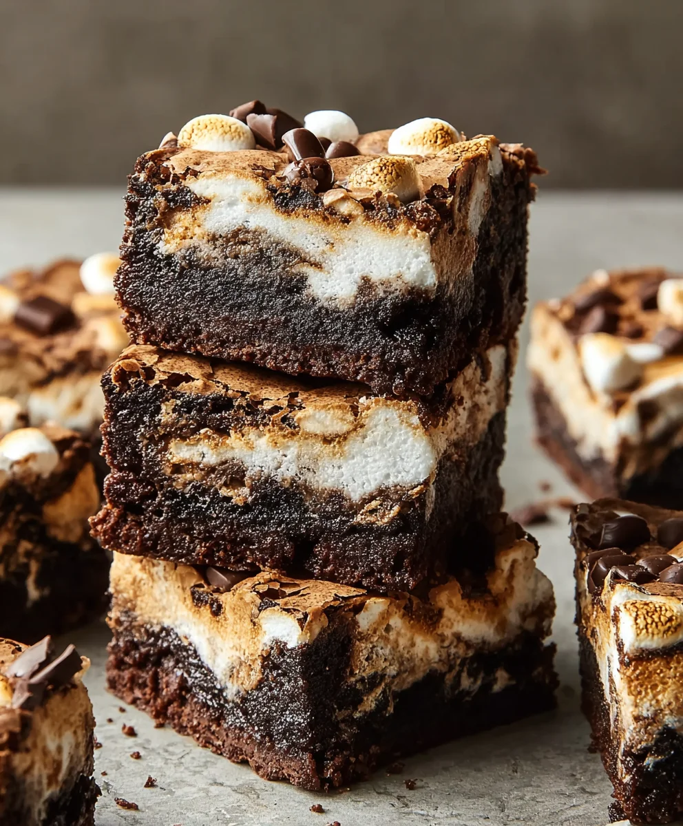 S'mores Brownies- Ultimate Chewy Chocolate Dessert