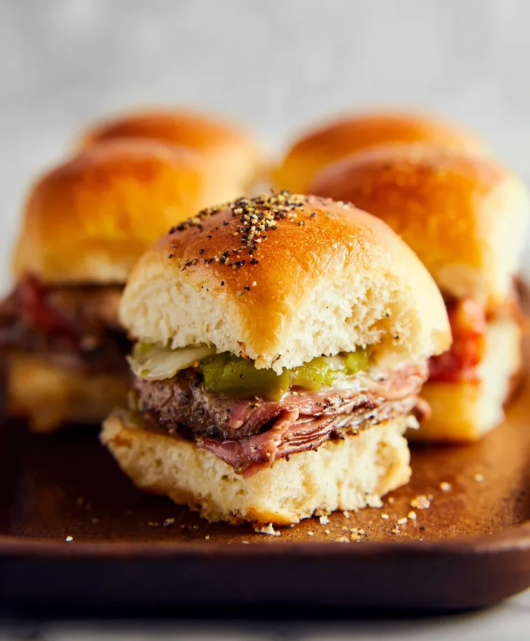 Savory Beef Cuban Sliders-Easy Party Appetizer