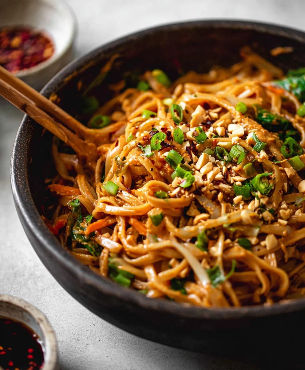 Spicy Peanut Butter Noodles- Quick & Easy Flavor Blast
