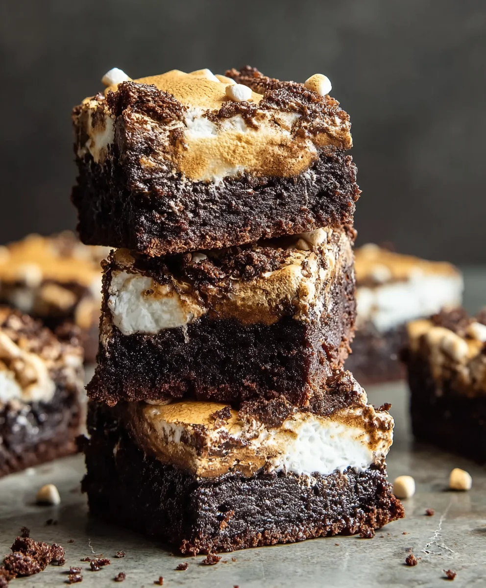 S'mores Brownies- Ultimate Chewy Chocolate Dessert