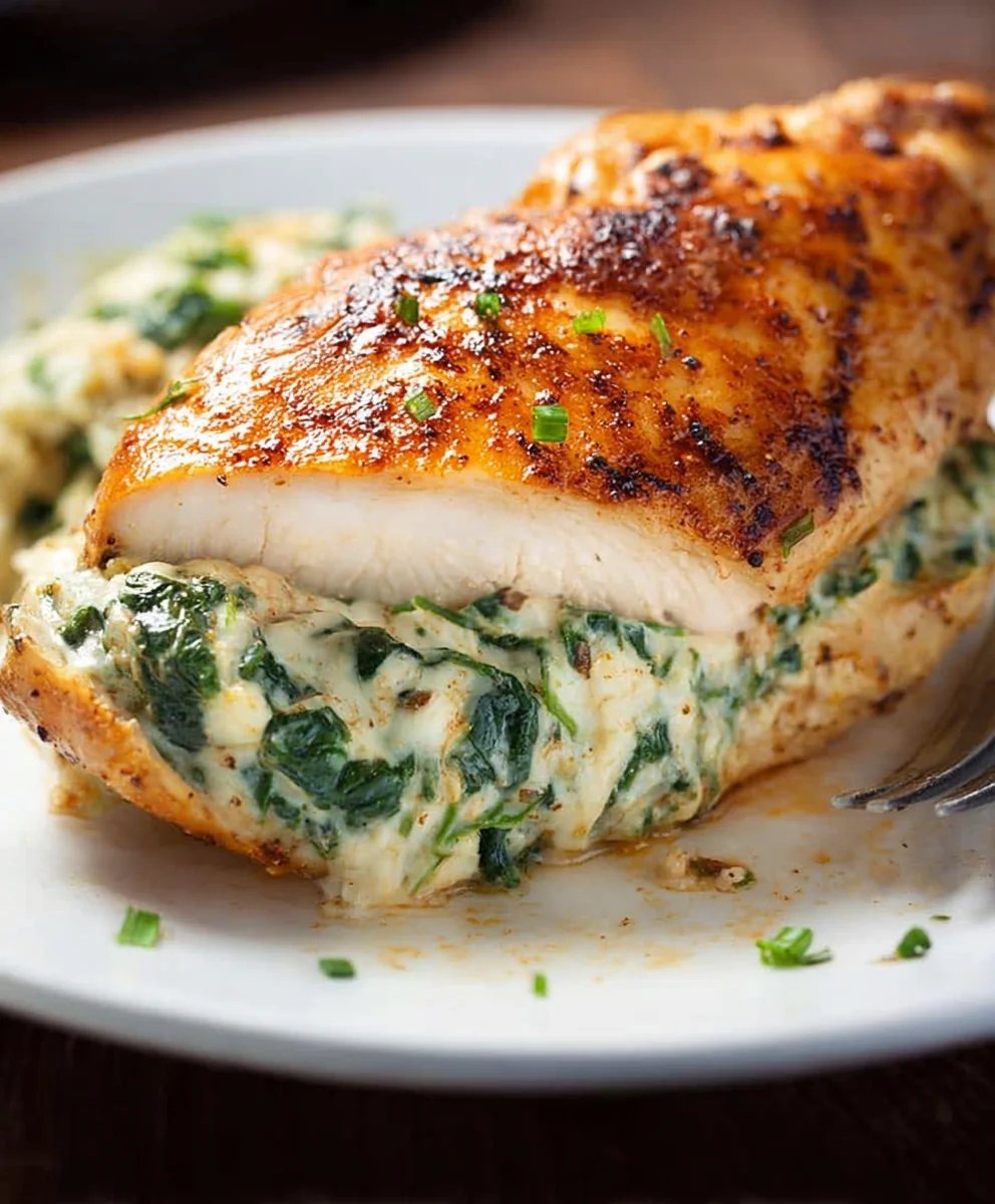 Spinach Stuffed Chicken Breasts - Easy & Delicious Recipe
