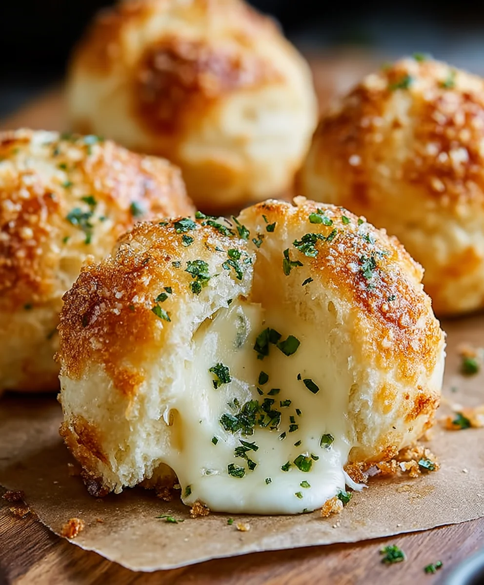 Gooey Mozzarella Biscuit Bombs- Cheesy Bites Recipe