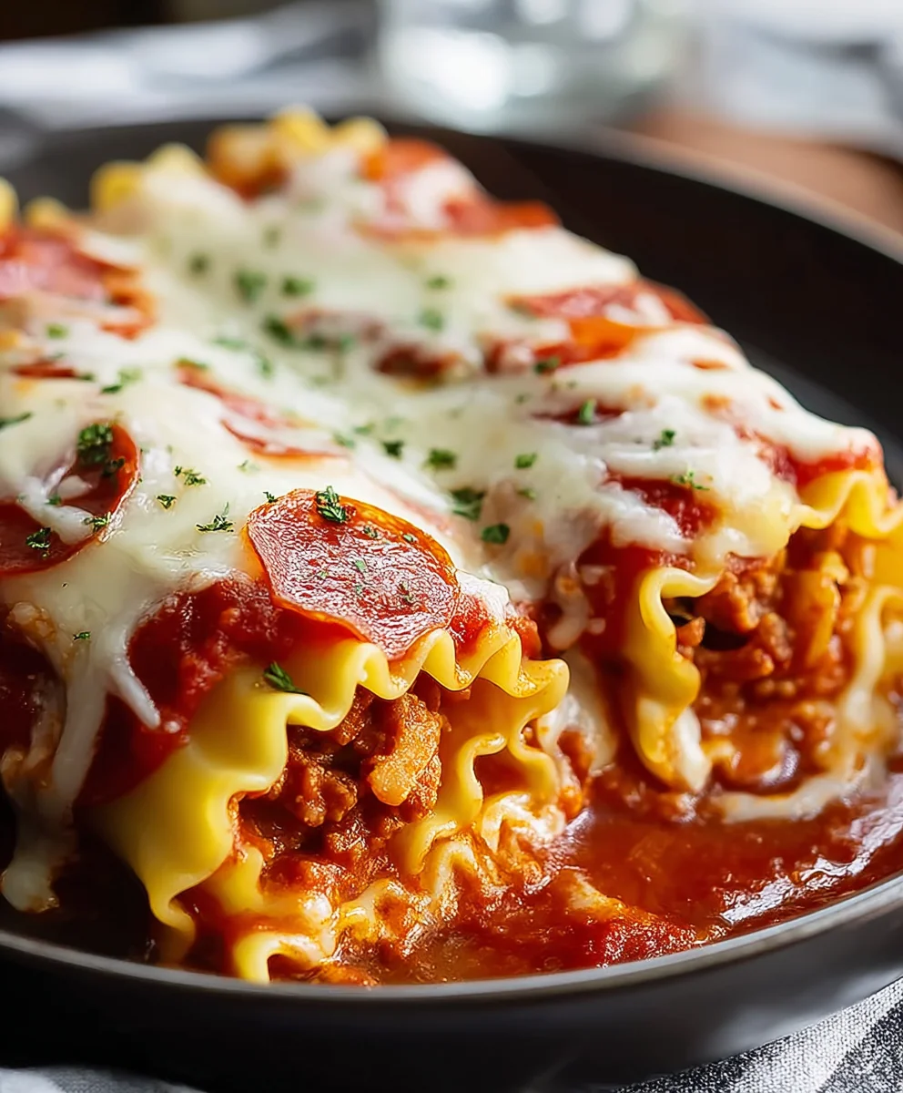 Beef Beef Pepperoni Lasagna Roll Ups-Flavor Blast