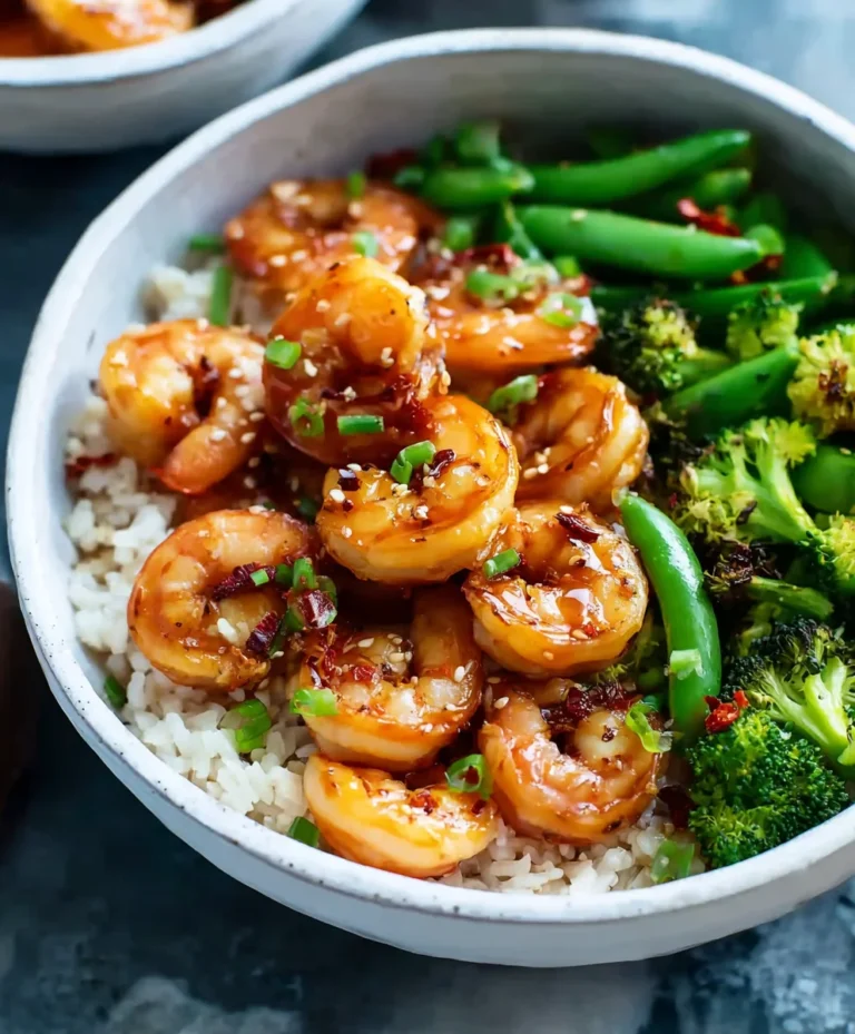 Easy Honey Garlic Shrimp Bowls Recipe