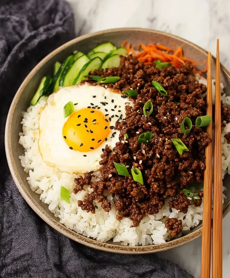 Easy Korean Ground Beef Bowl Quick Weeknight Meal