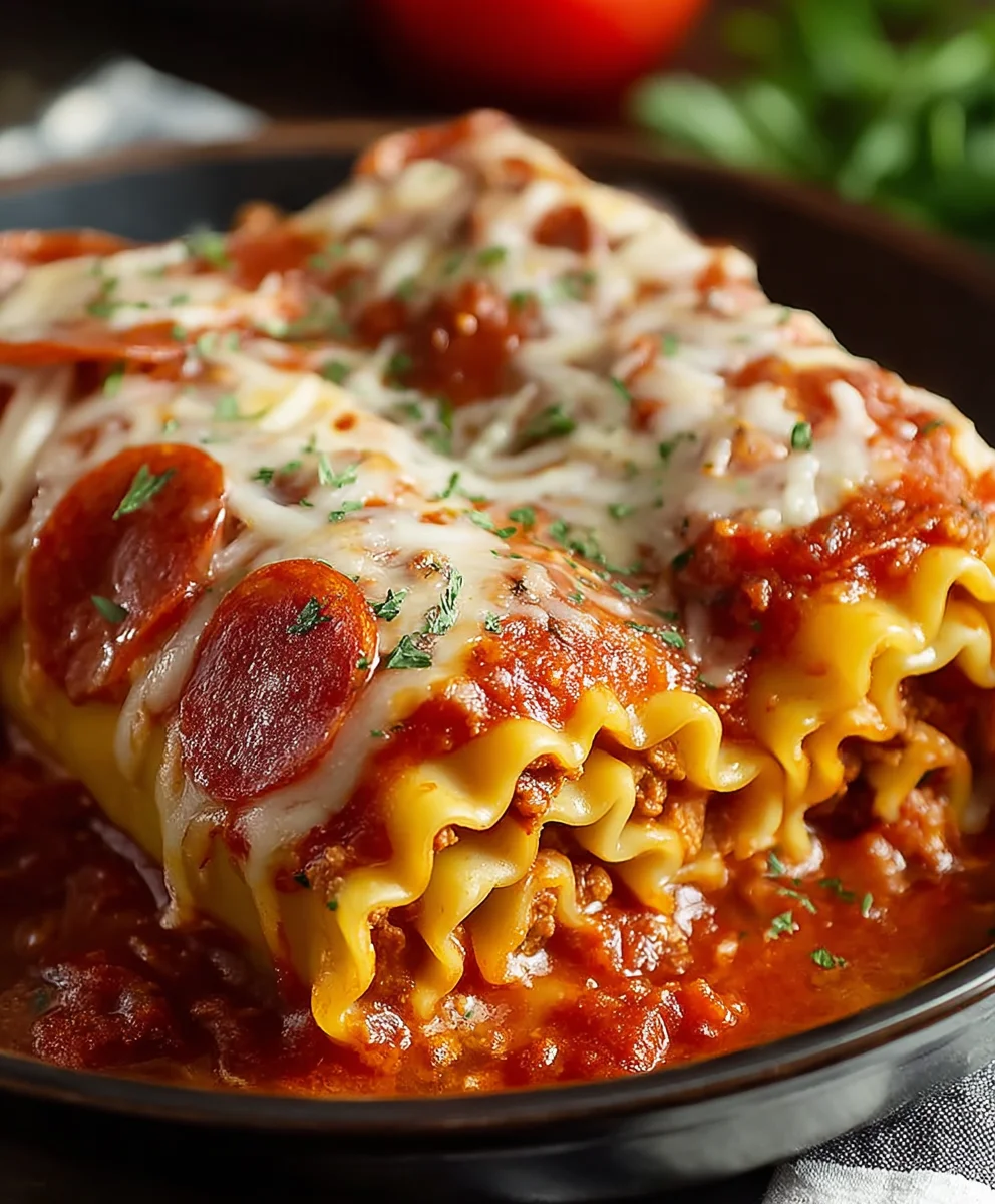 Beef Beef Pepperoni Lasagna Roll Ups-Flavor Blast