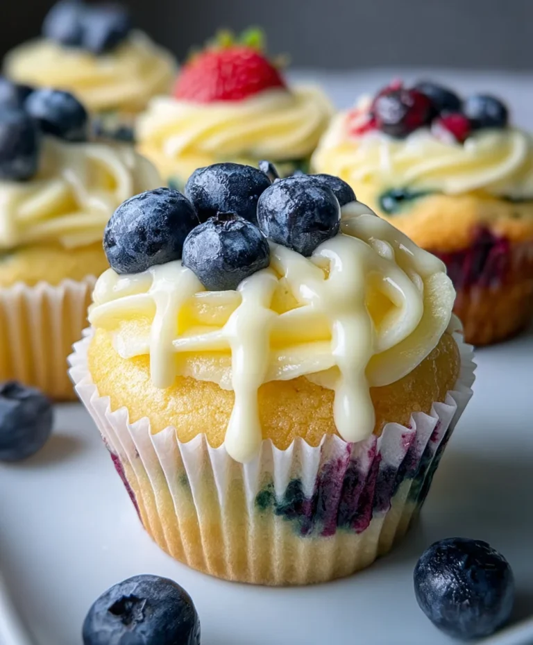Summer Lemon Berry Cupcakes-Sweet & Tangy Treat