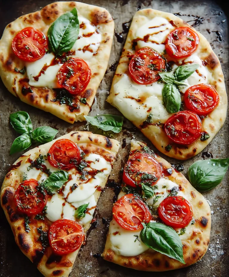 Easy Caprese Naan Pizza-Quick Italian Flatbread