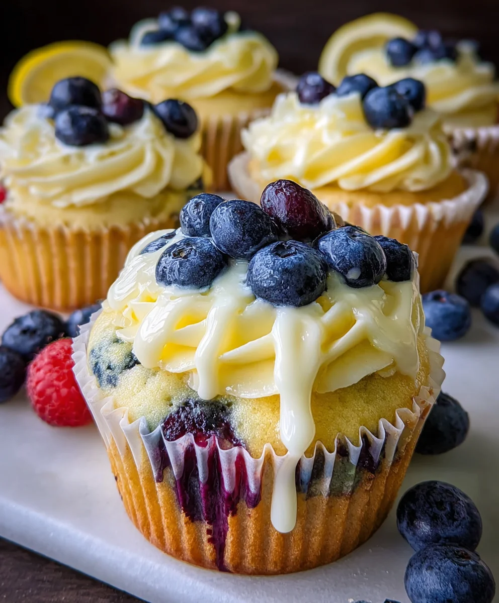 Summer Lemon Berry Cupcakes-Sweet & Tangy Treat