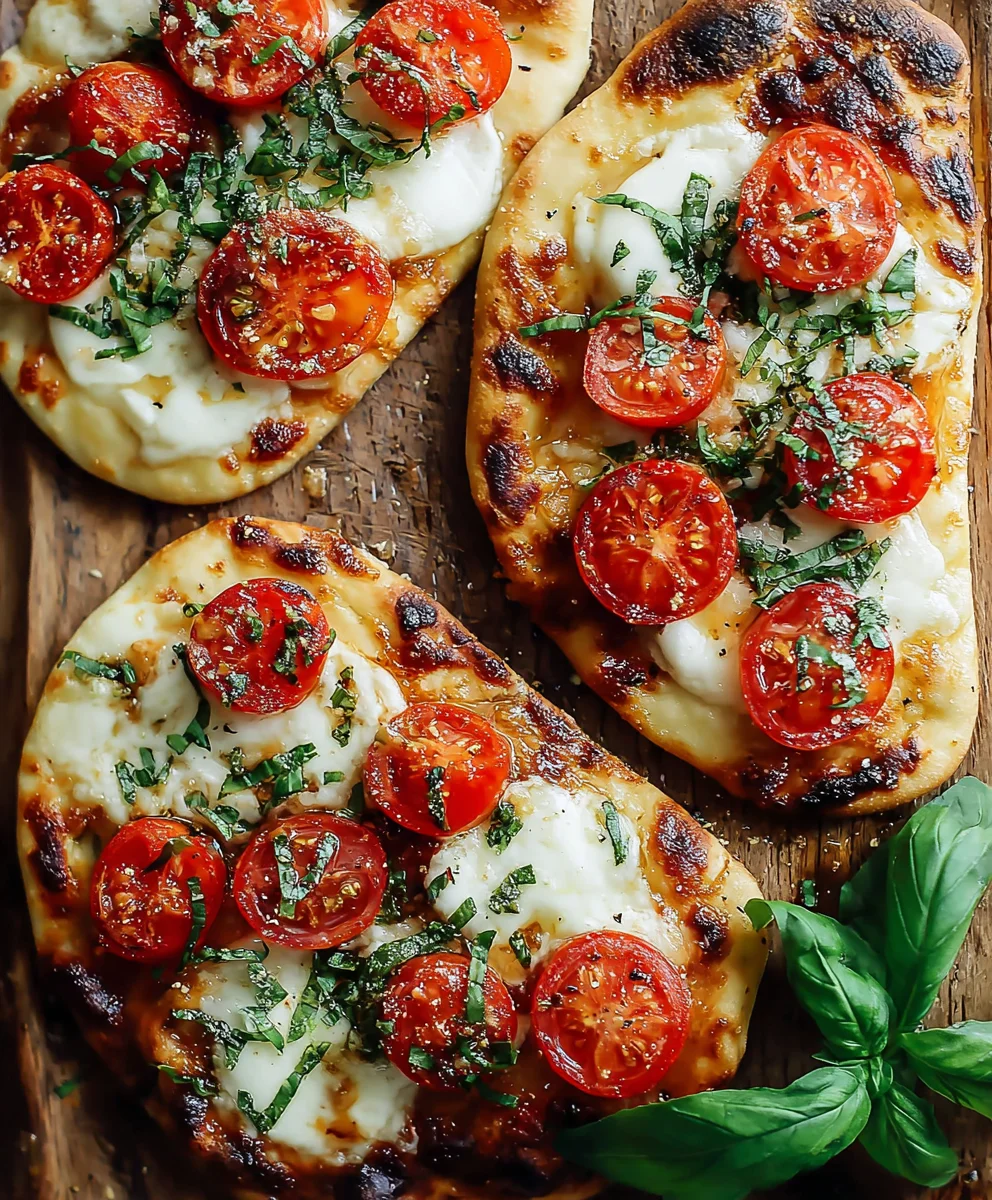 Easy Caprese Naan Pizza-Quick Italian Flatbread
