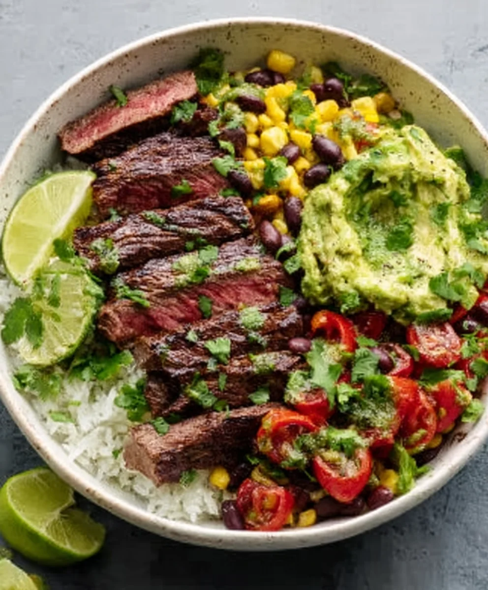 Cilantro Lime Beef Bowls - Quick & Fresh Dinner