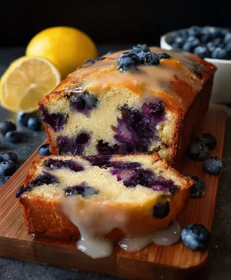 Moist Lemon Blueberry Loaf Cake-Easy Baking