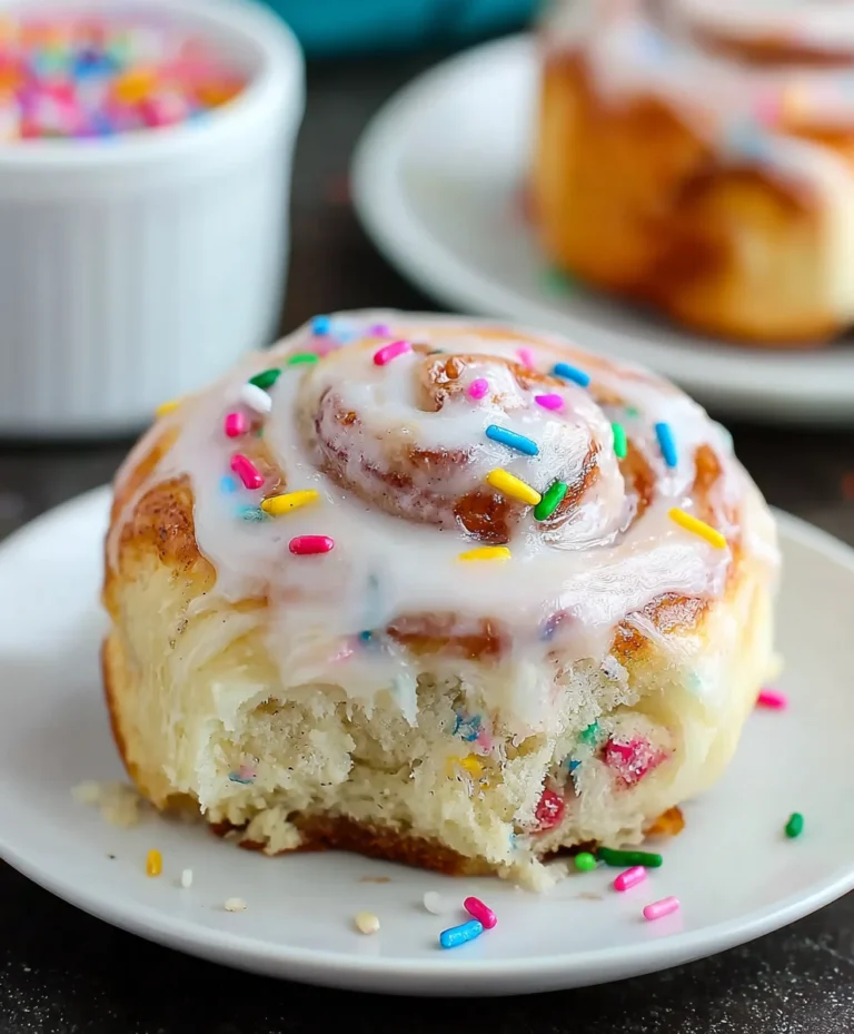 Funfetti Cinnamon Rolls-Sweet Sprinkle Treat