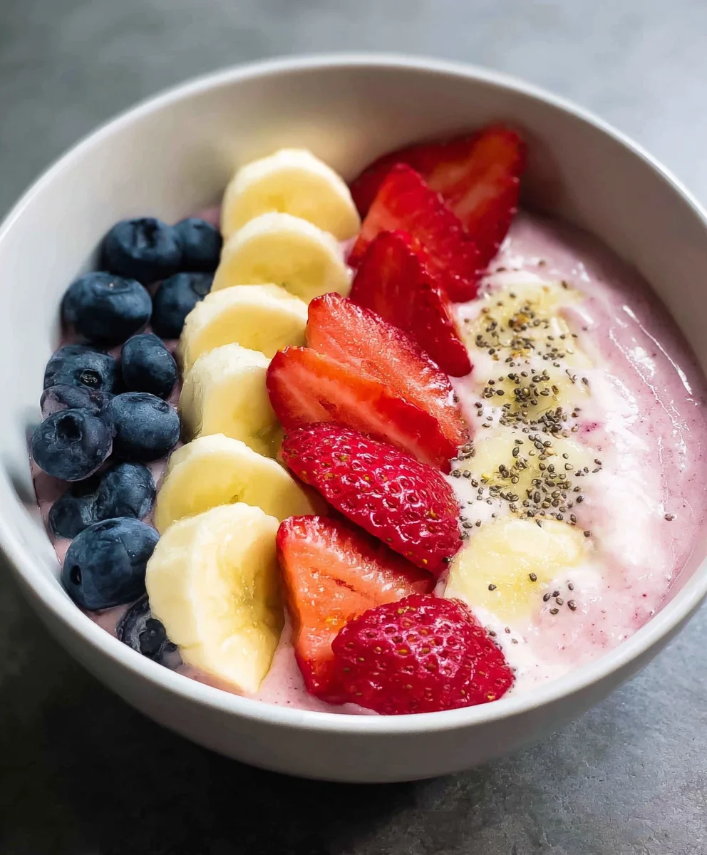 Quick Greek Yogurt Fruit Smoothie Bowl Recipe