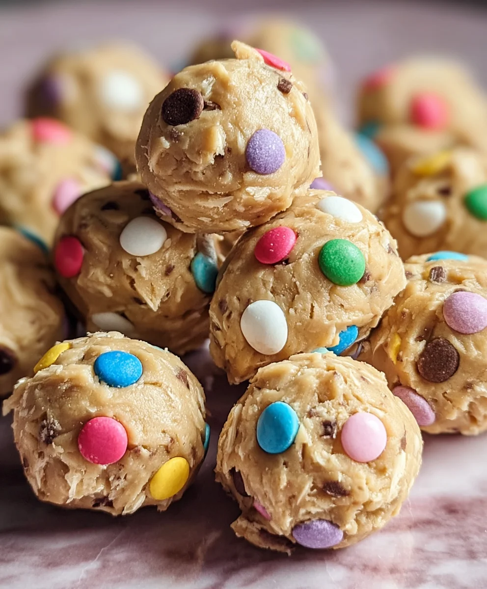 Easter Egg Cookie Dough Bites-No-Bake Treat