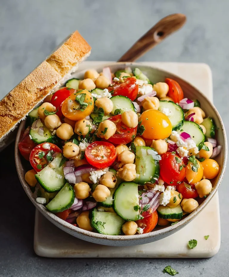 Easy Chickpea Salad Recipe – Quick & Delicious Lunch