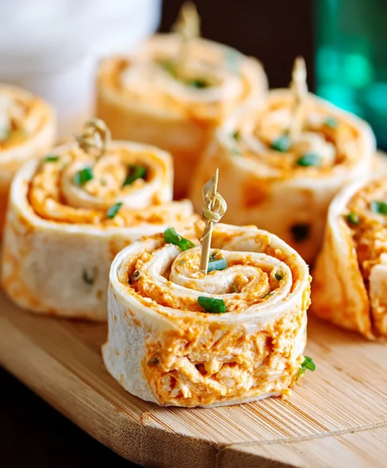Spicy Buffalo Chicken Tortilla Pinwheels- Easy Appetizer