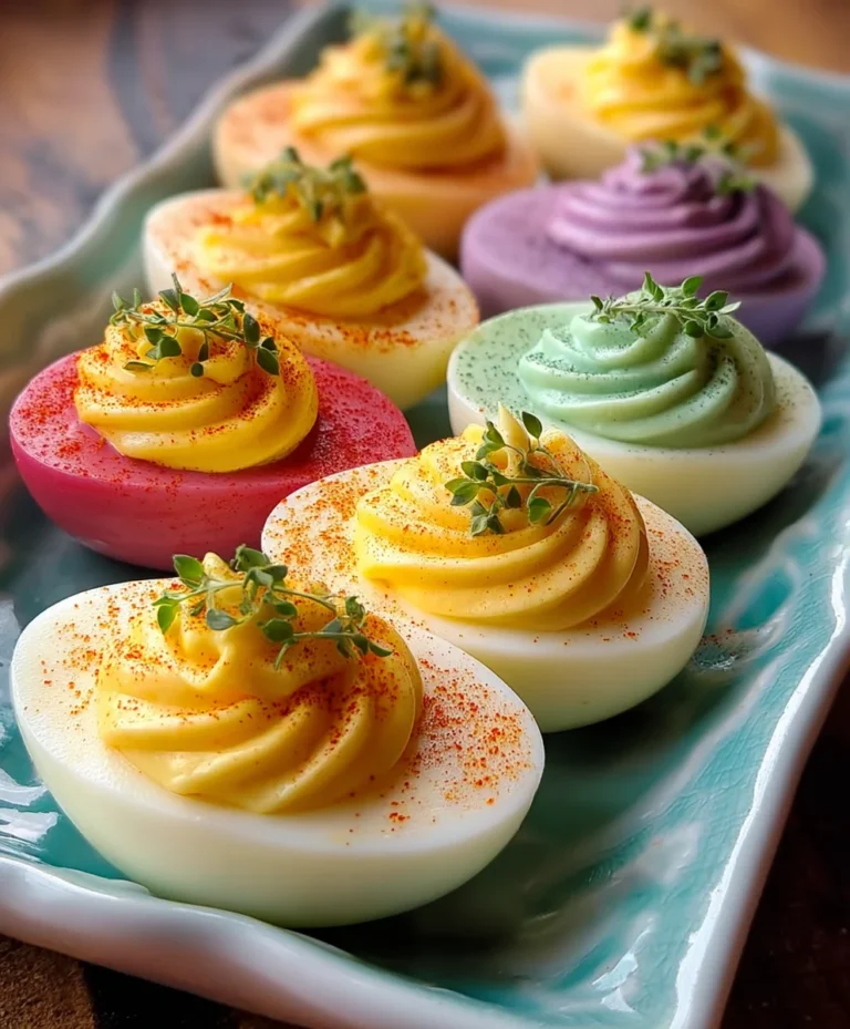 Easy Colored Deviled Eggs Recipe – Fun & Festive Bites