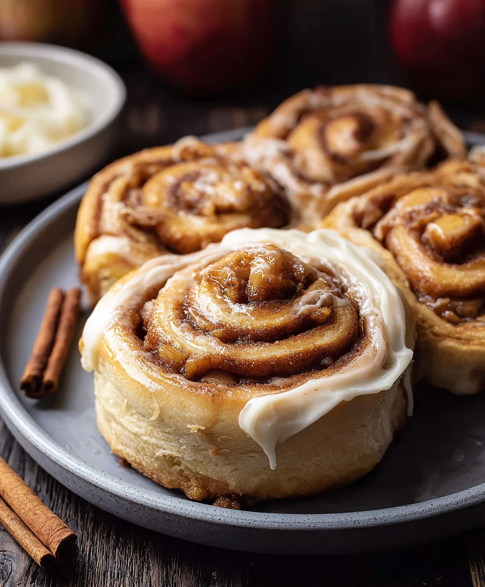 Apple Cinnamon Rolls - Cozy Fall Baking