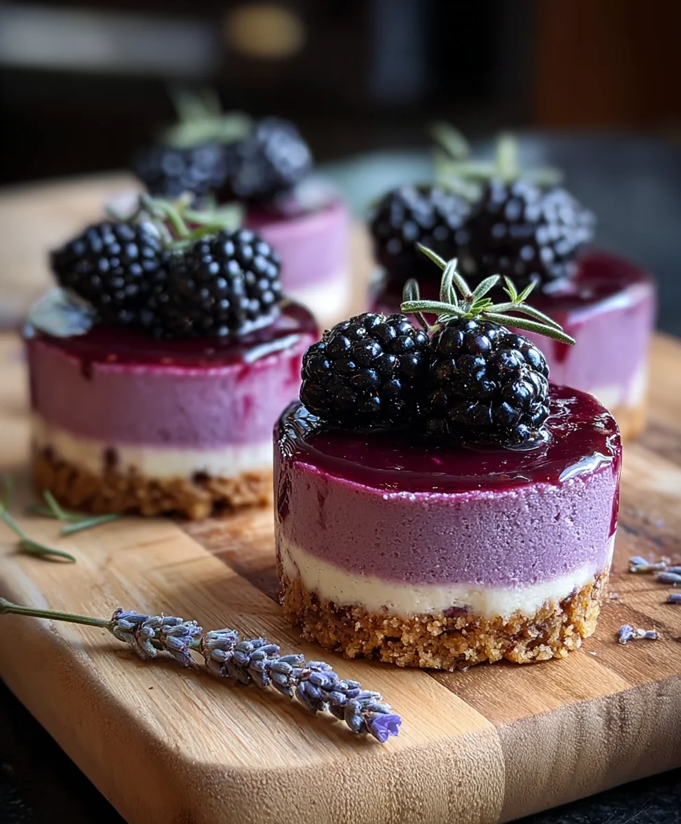 Luscious Blackberry Lavender Cheesecake-Easy Dessert