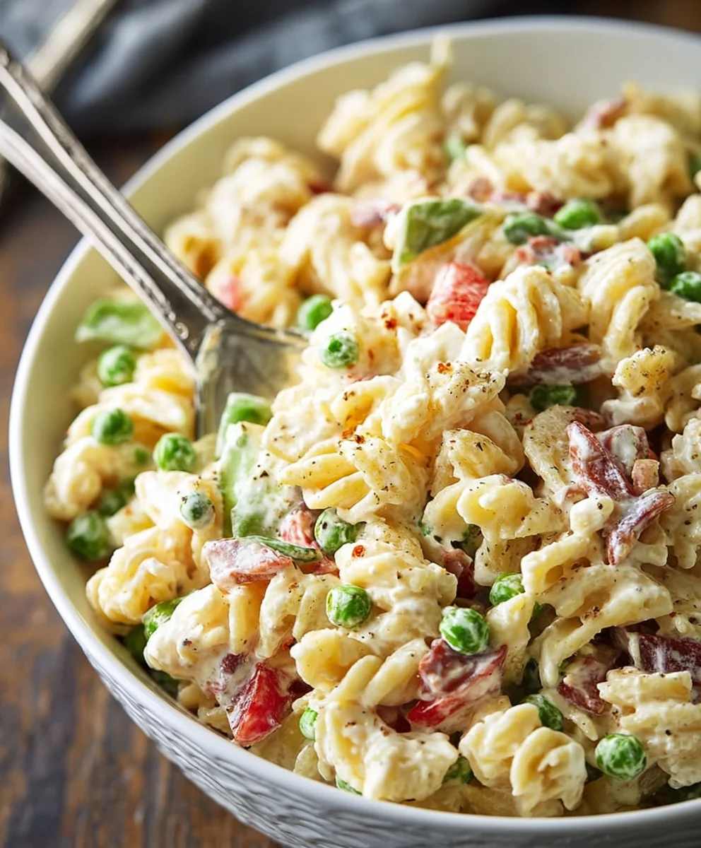 Creamy Pasta Salad Recipe- Delicious & Easy Dish