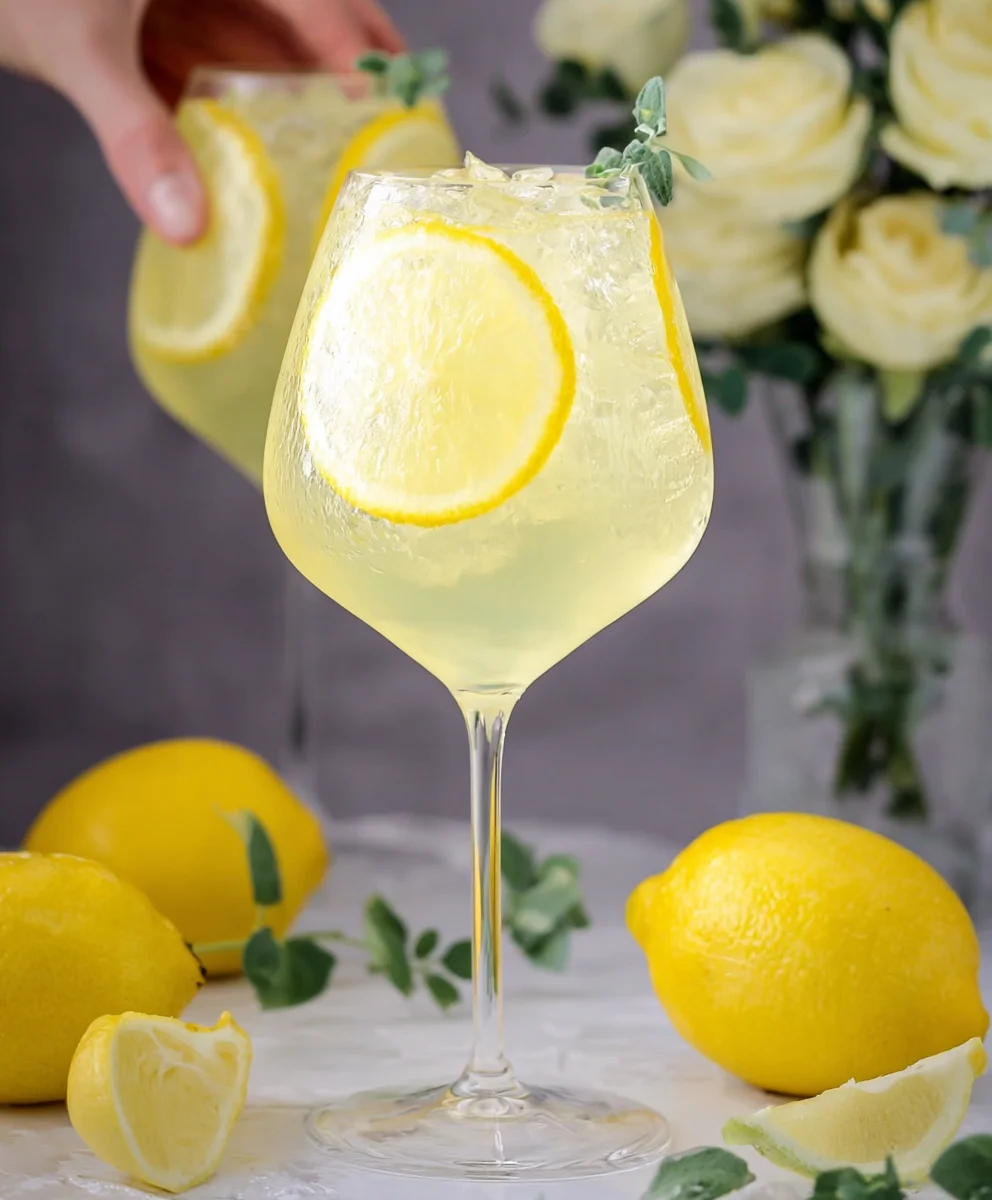 Non-Non-Non-Alcoholic Alternative Limoncello Spritz - Refreshing Drink