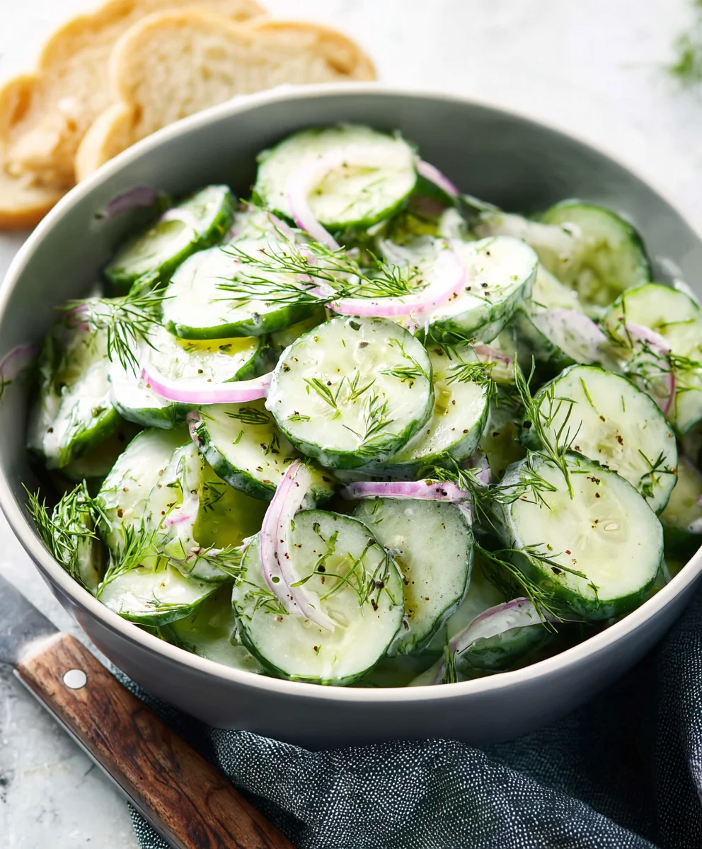 Easy Cucumber Dill Salad - Refreshing Summer Side Dish