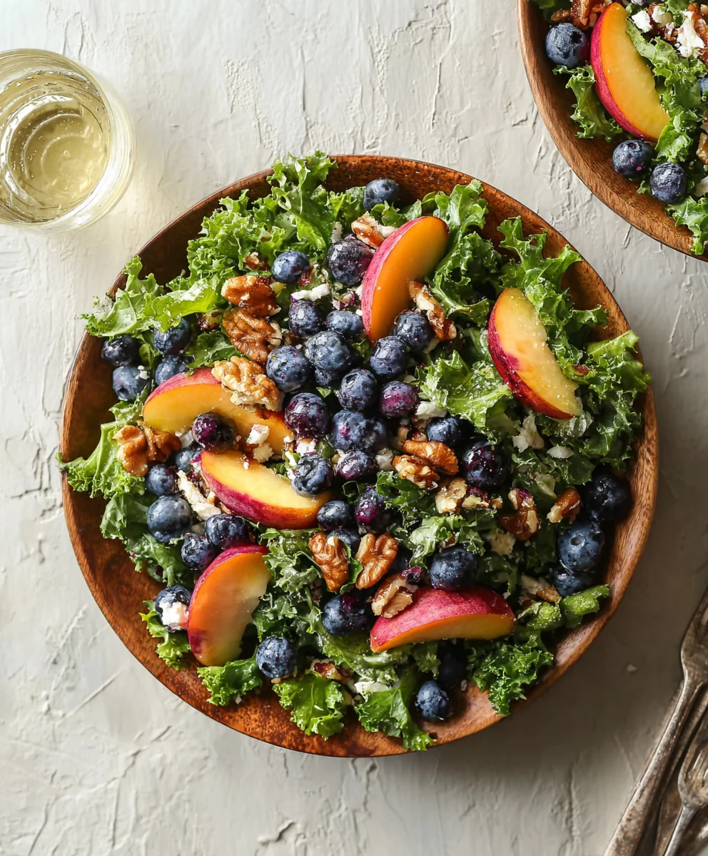 Summer Peach Blueberry Non-Non-Non-Alcoholic Alternativeic Non-Alcoholic Ale Salad