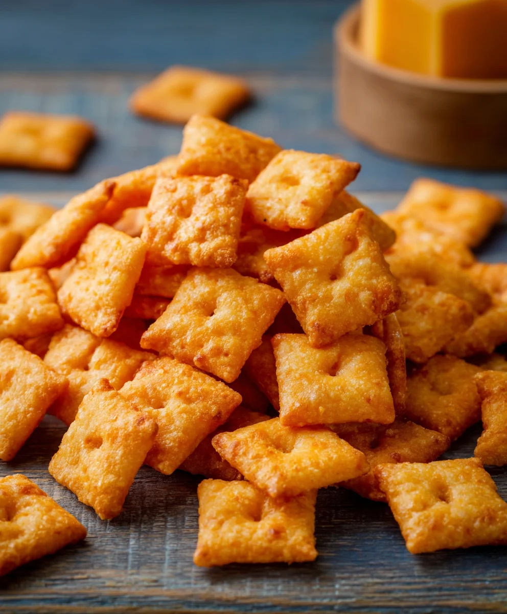 Homemade Cheez Its- Easy Cheddar Cheese Crackers Recipe