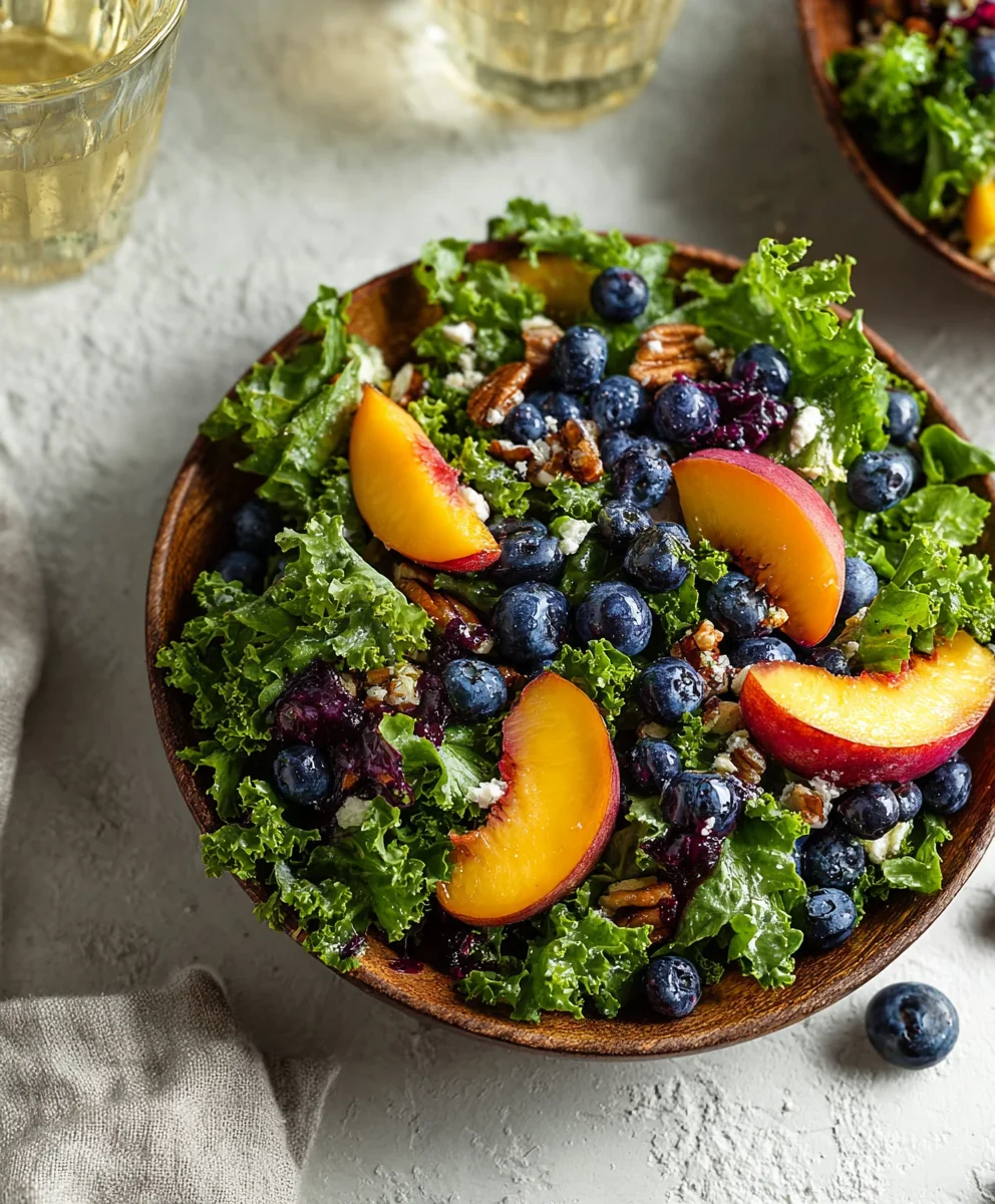 Summer Peach Blueberry Non-Non-Non-Alcoholic Alternativeic Non-Alcoholic Ale Salad
