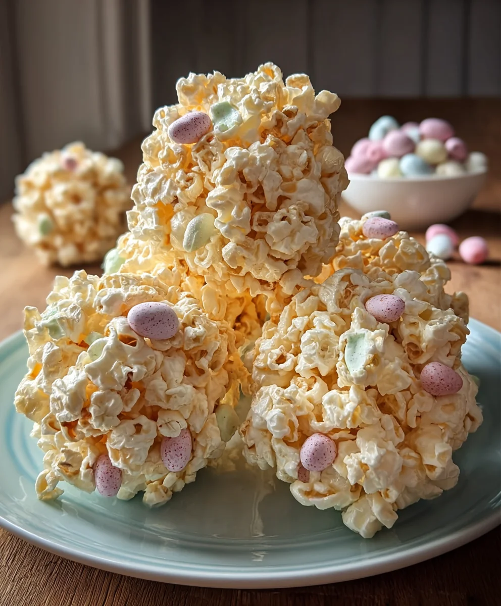 Easy Easter Popcorn Balls - Festive Treat
