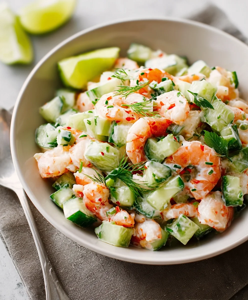 Cool Cucumber Shrimp Salad - Quick & Refreshing Recipe