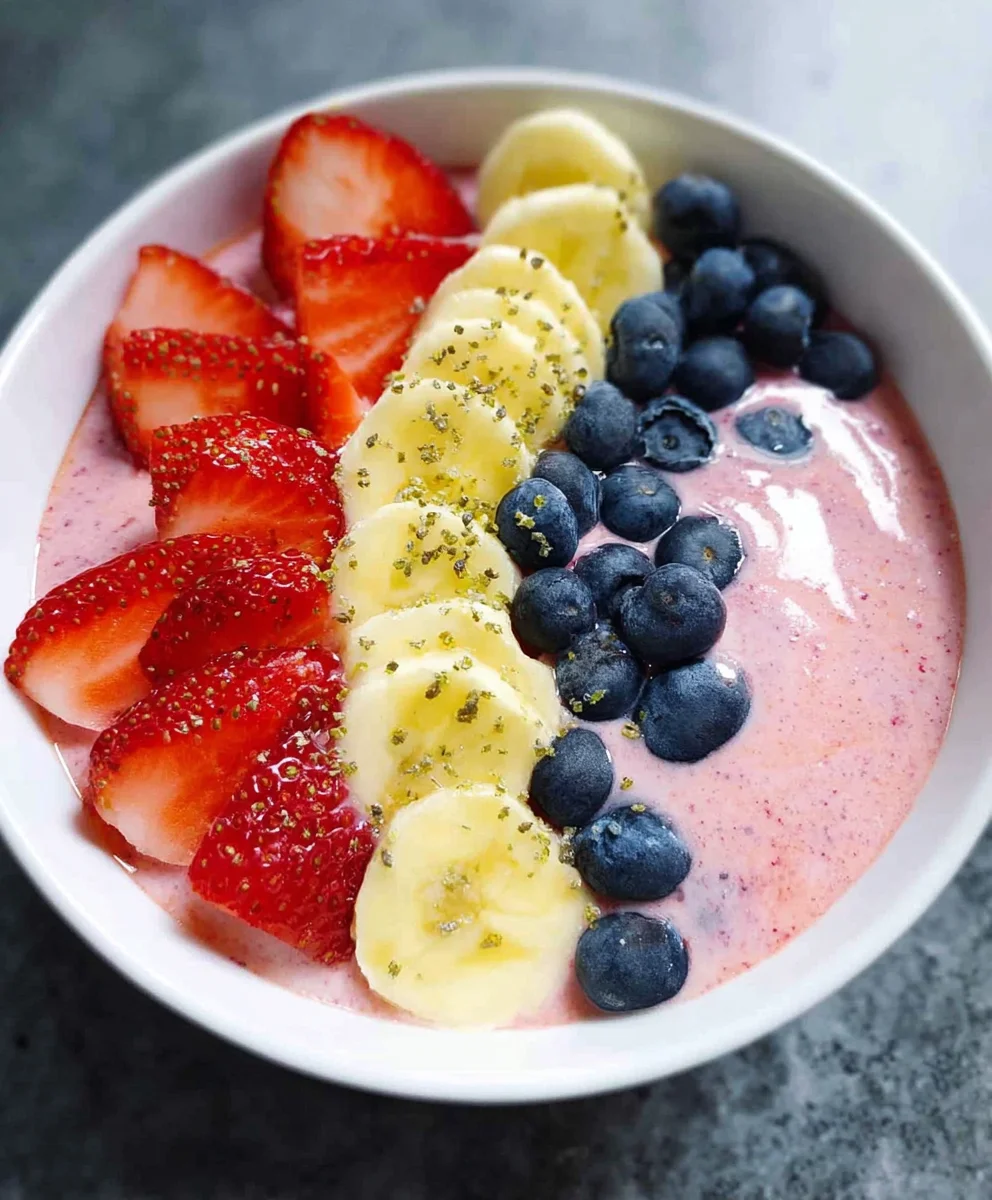 Quick Greek Yogurt Fruit Smoothie Bowl Recipe