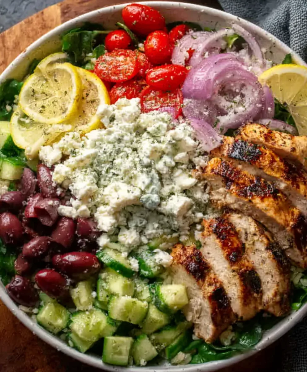 Easy Greek Chicken Bowls- Fresh & Flavorful Meal