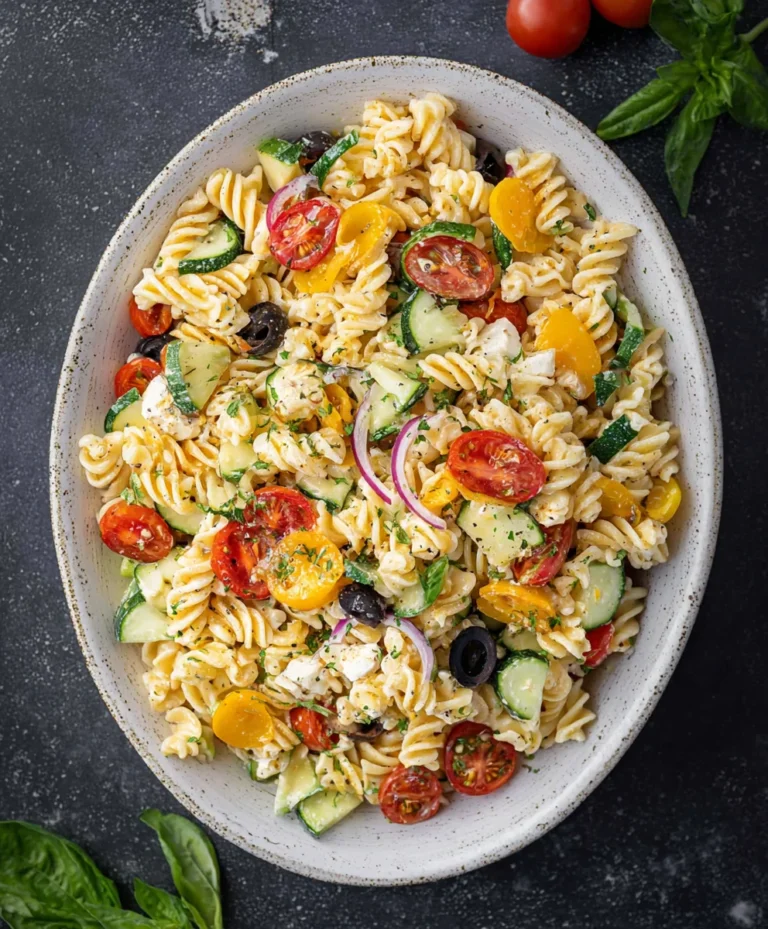 High Protein Italian Pasta Salad-Healthy & Easy