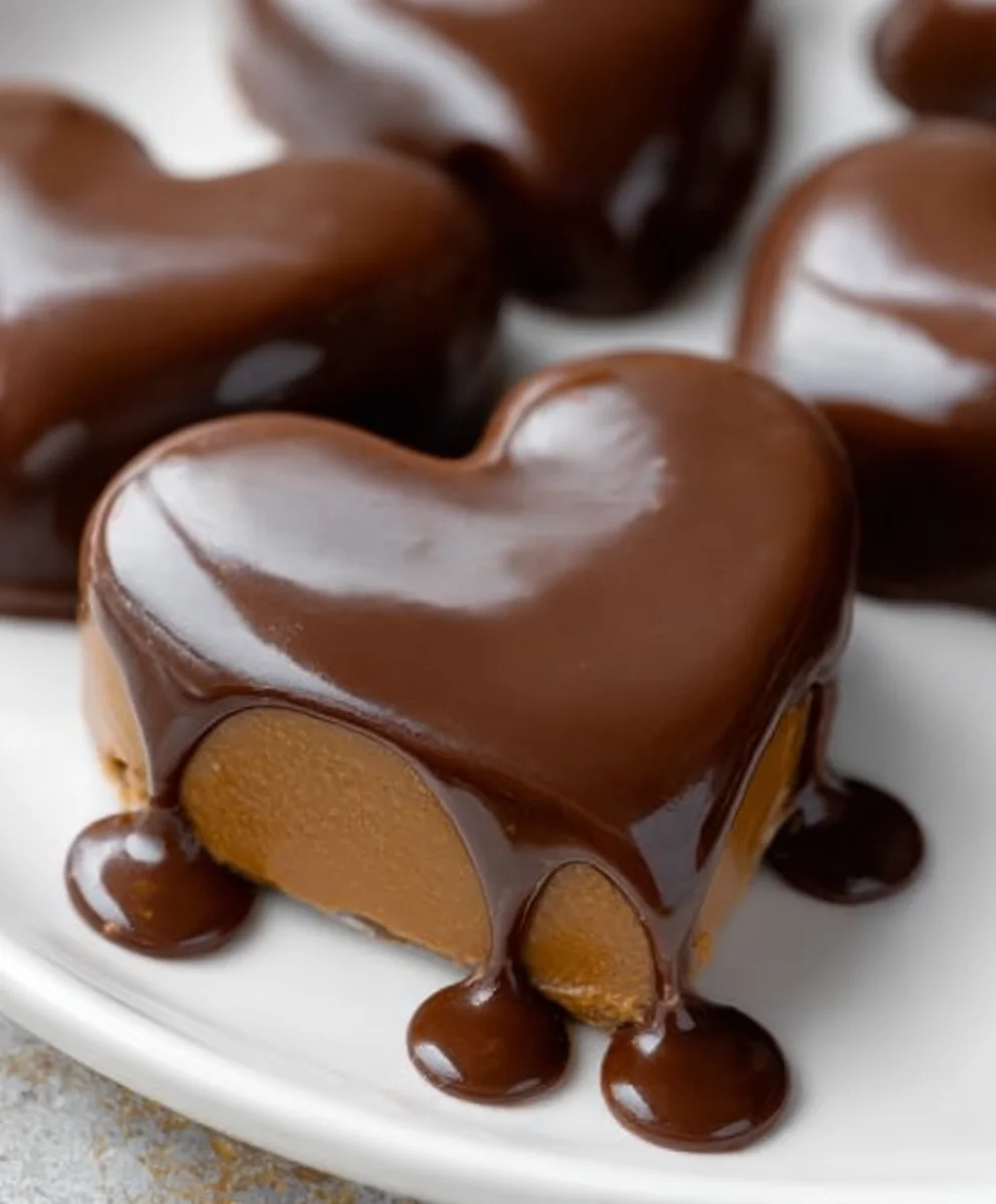 Chocolate Peanut Butter Non-Non-Non-Alcoholic Alternative Vonn-alcoholic valentine Heart Recipe