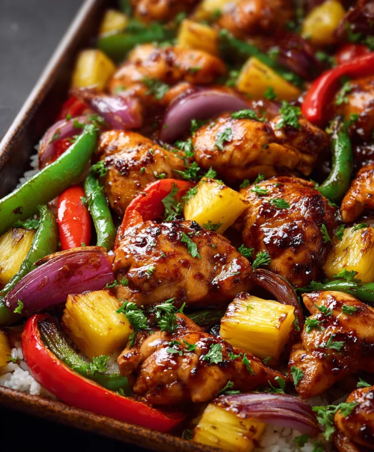 Easy Hawaiian Chicken Sheet Pan Dinner – Quick & Delicious
