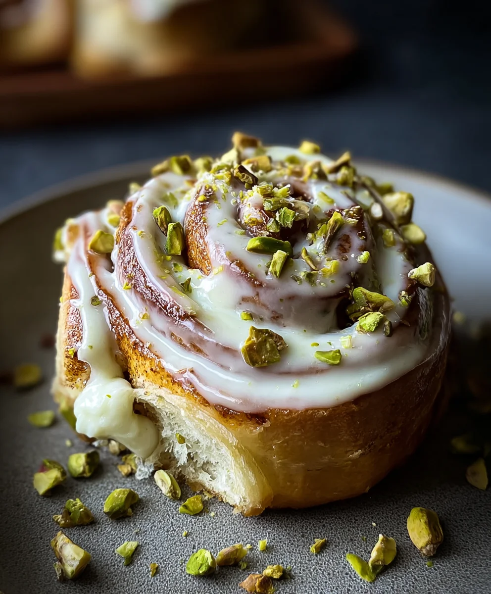 Pistachio Cream Cinnamon Rolls-Small Batch Delicious