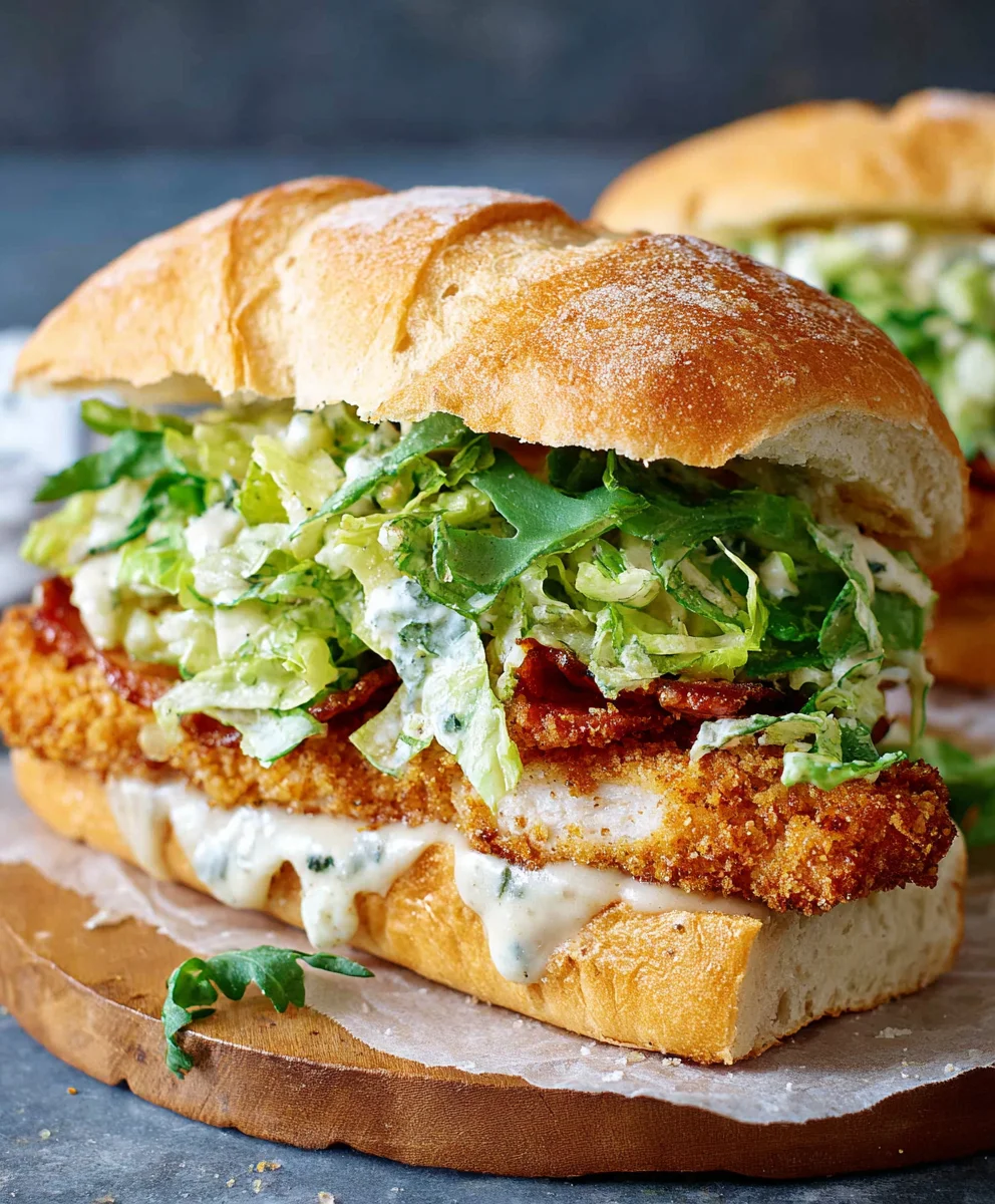 Crispy Chicken Caesar Sandwich Recipe