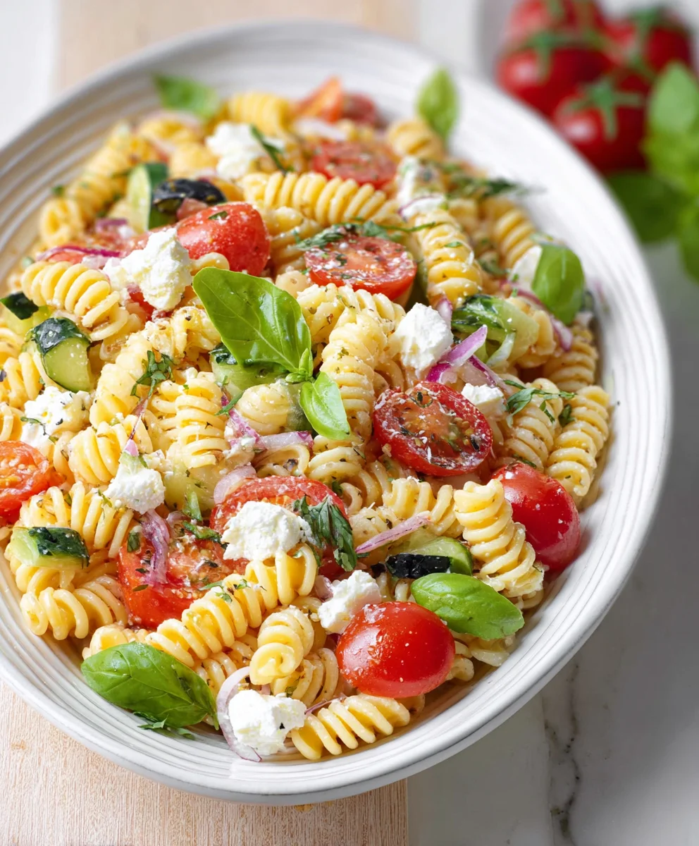 High Protein Italian Pasta Salad-Healthy & Easy