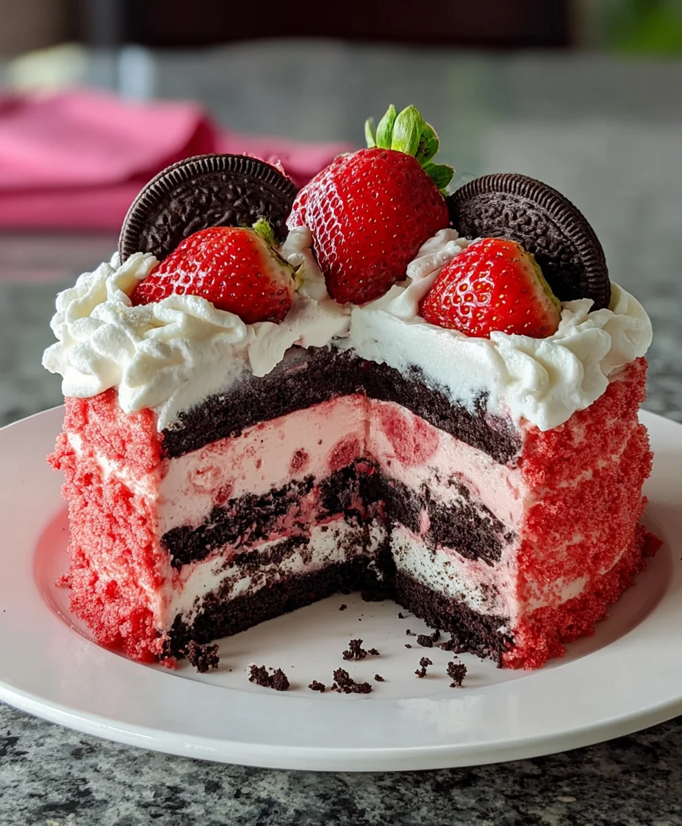 Strawberry Oreo Cake Recipe- Delicious Summer Treat