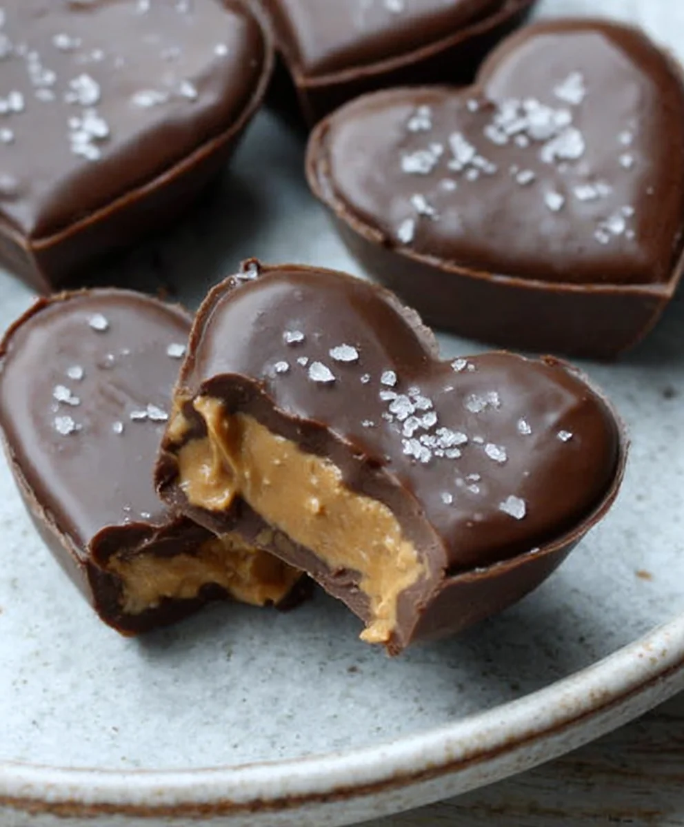 Chocolate Peanut Butter Non-Non-Non-Alcoholic Alternative Vonn-alcoholic valentine Heart Recipe
