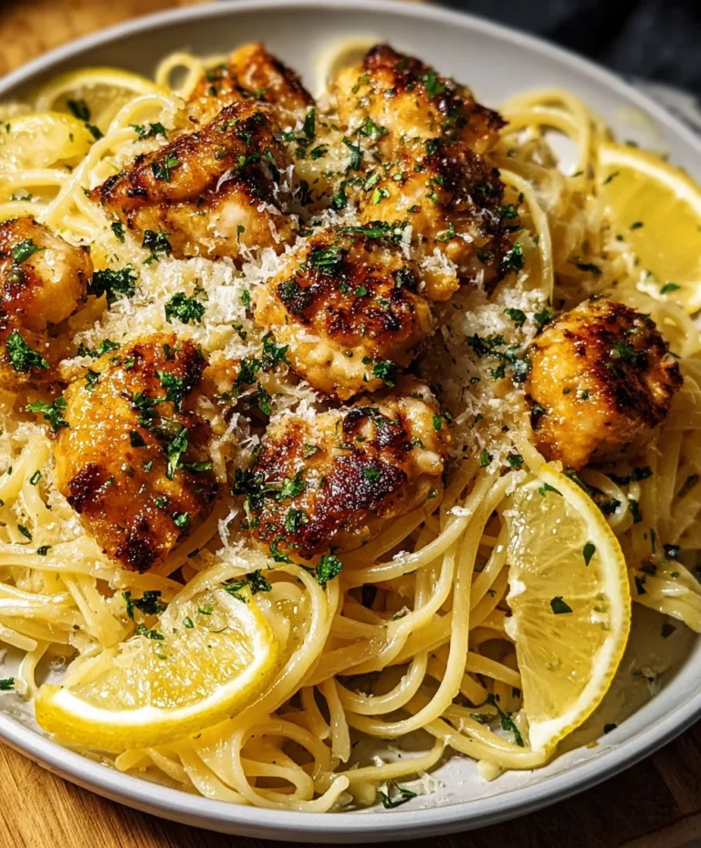 Lemon Garlic Butter Chicken Parmesan Pasta